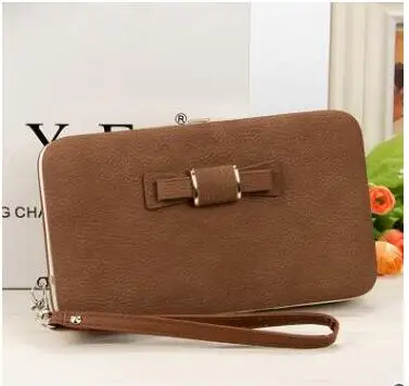 Billig 2018 FranLindsay tui Großhandel neue Koreanische version damen geldbörse lange telefon tasche, bogen krawatte mittagessen box, frauen brieftasche K
