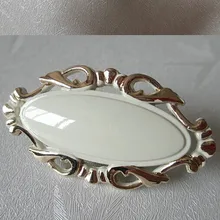 Dresser Drawer Pulls Cream White Gold Fashion deluxe Kitchen Cabinet Handle Pull Decorative Hardware knob metal handles