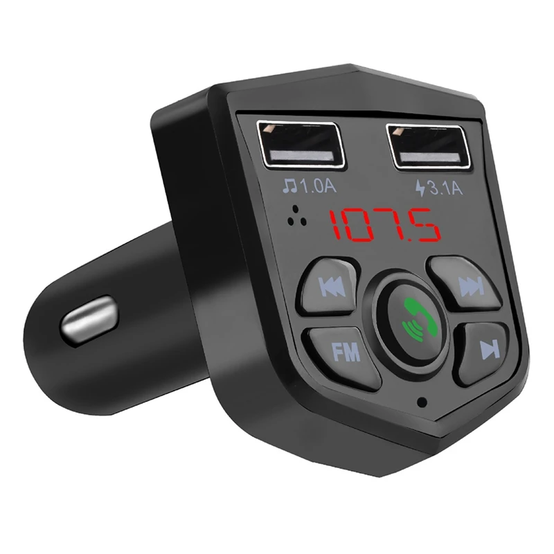 

Car Bluetooth FM Transmitter Wireless Hands Free Kit MP3 Music Player Support TF Card 5V 2.1A USB Cigarette Lighter Car Charger