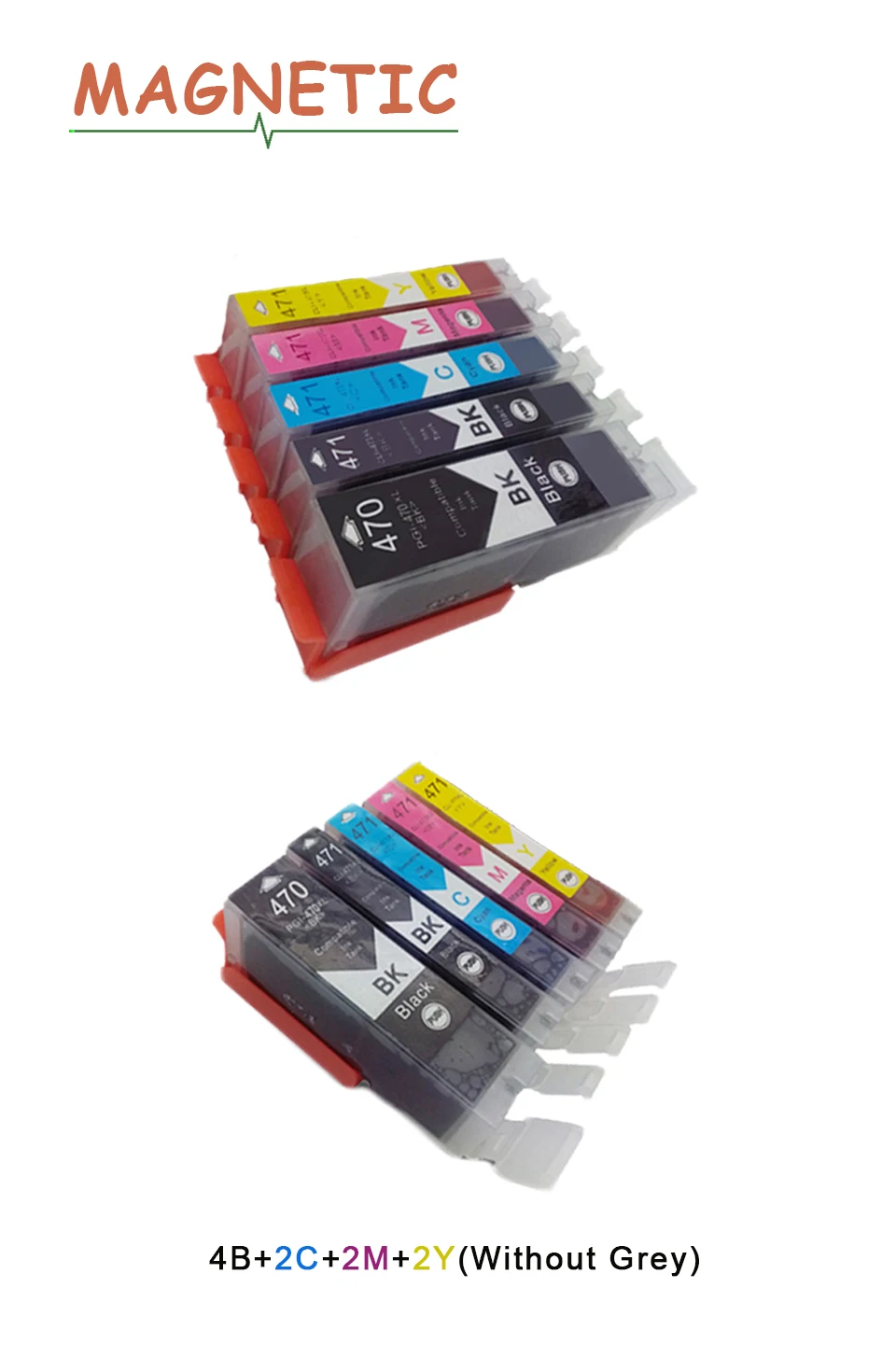 for canon 470 compatible cartridge 10x