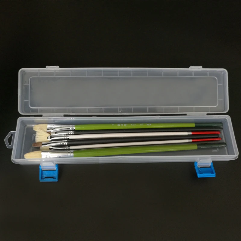 

1Pc Brush Painting Pencils Storage Box Watercolor Pencil Brush Box Oil Brush Box Container Case Drawing Tools Accessories