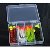 Fishing Soft Lure Kit Jig Head Hook Worm Bait 16 Pieces Set Artificial Lures Beginner ► Photo 2/4