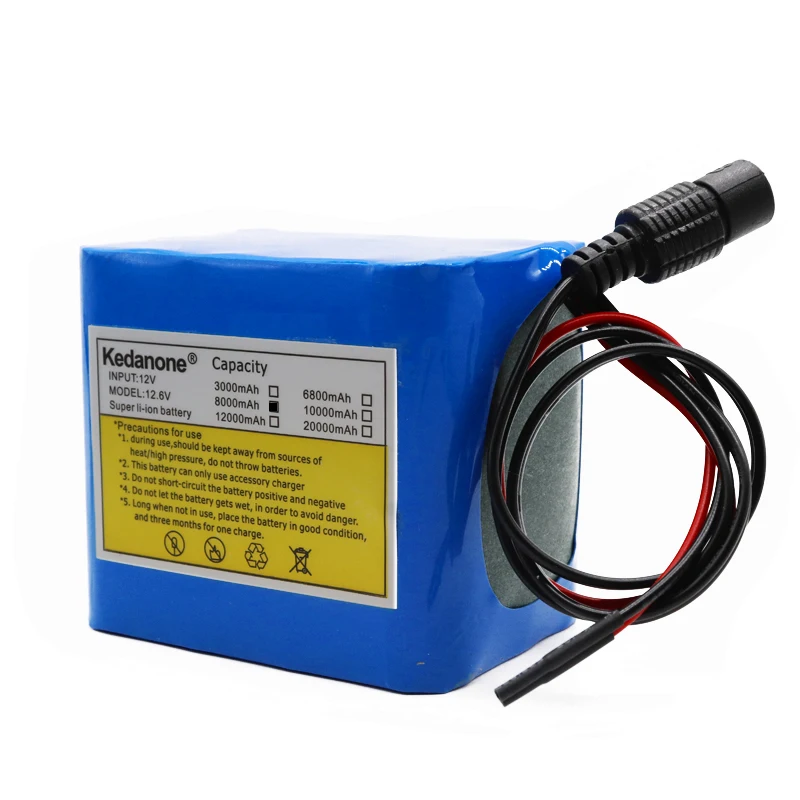 100% Новый оригинальный 12V 8AH 18650 ионно литиевая аккумуляторная батарея 12 6 v 8Ah литий