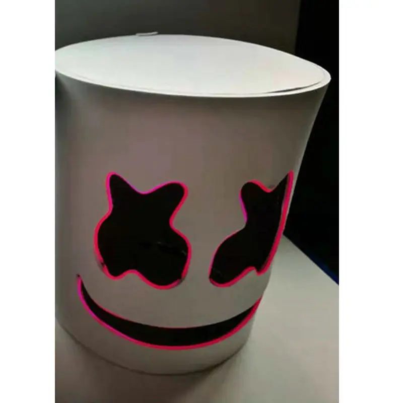 DJ Marshmello маски косплей светодиодный светильник Хэллоуин Carnaval электронная музыка бар косплей Marshmello маска взрослые дети дропшиппинг - Цвет: 09