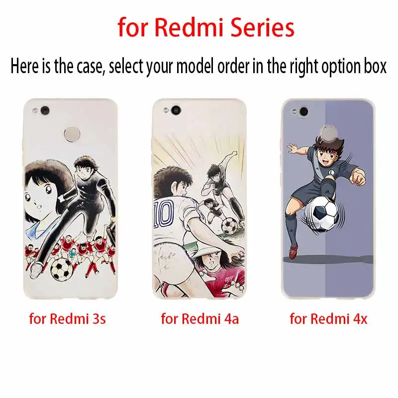 Чехол для Xiaomi Redmi Note 9 8 7 6 5 pro чехол 9a 8a 7a 6a 5a 8t y3 Captain Tsubasa Ozora Genzo football|Бамперы| |