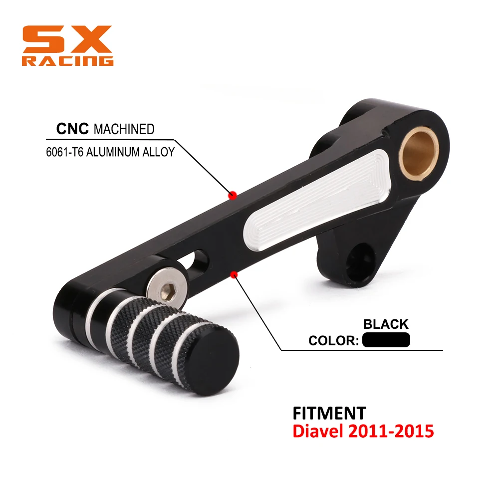 Motorcycle CNC Aluminum Left Gear Shift Shifter Lever For Ducati Diavel 2011 2012 2013 2014 2015 2011-2015