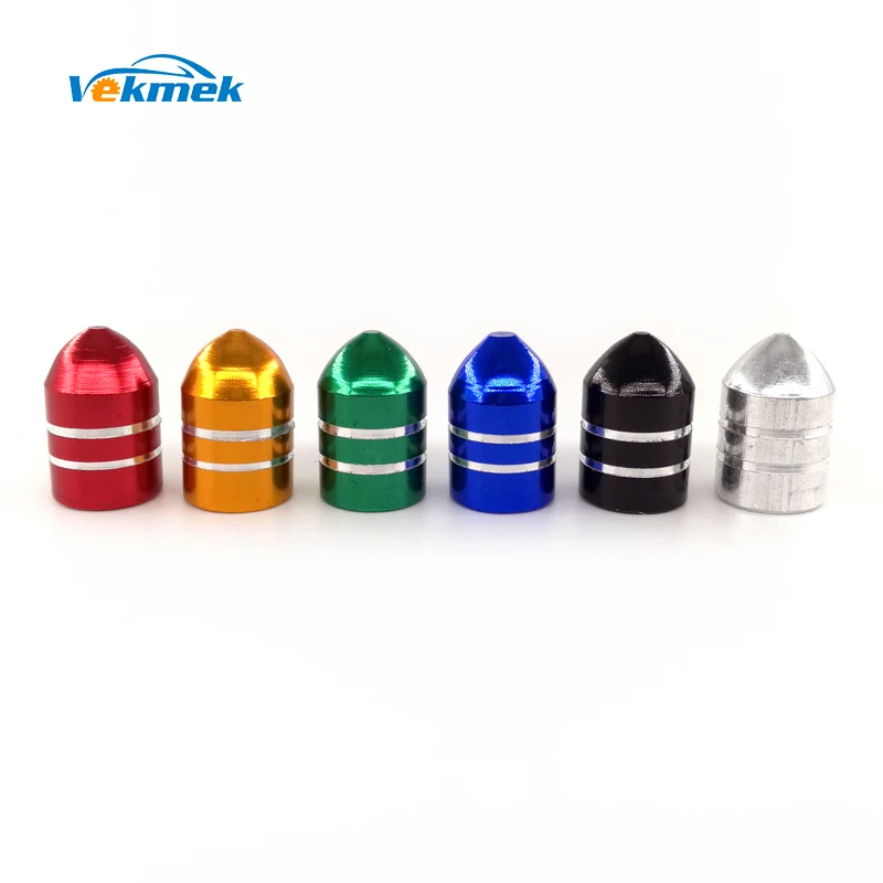 4pcs Bullet Aluminum Tire Valve Caps for Car Bike Motorcycle Alloy Stem Covers Car-styling Parts Accessories free shipping | Автомобили и