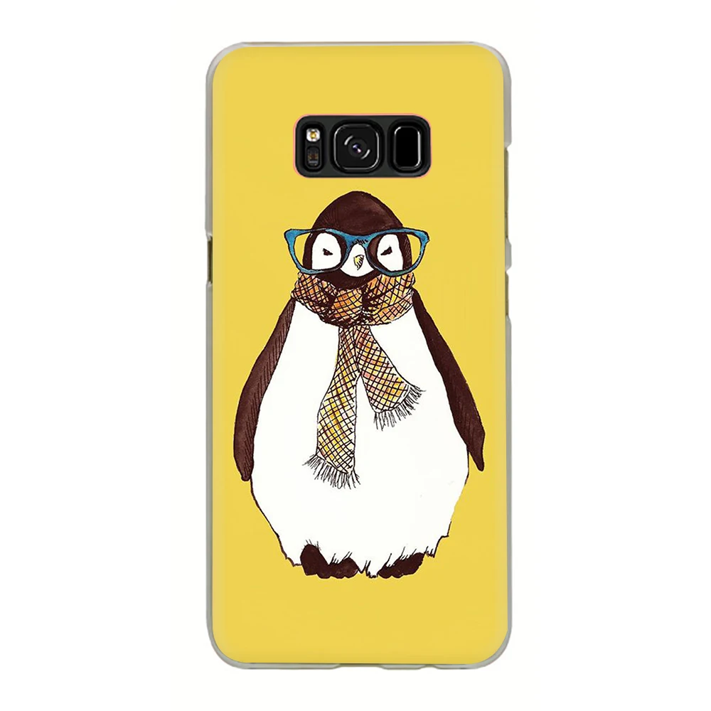 Пингвин жесткий чехол для телефона с рисунком в виде крышка чехол для samsung Galaxy S6 7 Edge S8 9 Plus S10 E Plus Note8 9 M10 20-30 - Цвет: H10