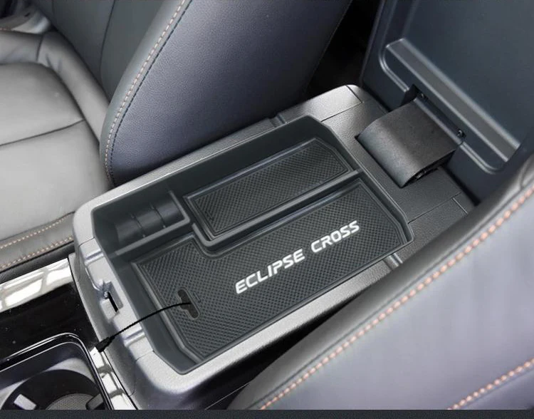 Для Mitsubishi Eclipse кросс-аксессуары нескользящий коврик в центральный подлокотник контейнер держатель Контейнер для хранения хранение