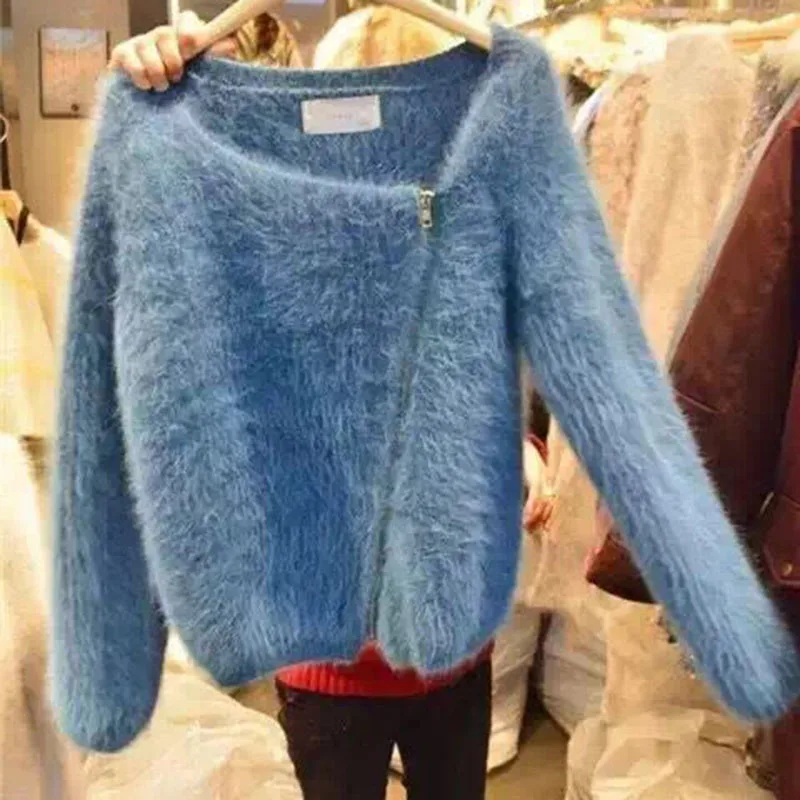 Korean Autumn Women Solid Irregular Cargidan 2018 Fashion Female Casual Long Sleeve Knitted Sweater Ladies Winter All Match Tops |