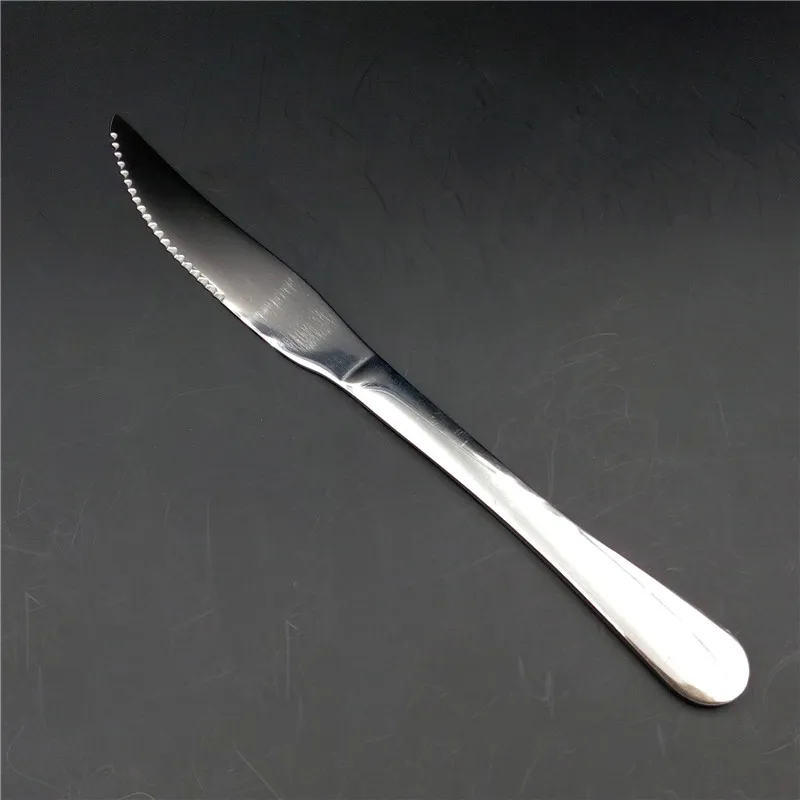 2017 New Useful Thicken Stainless Steel Dinnerware Steak Knife Western