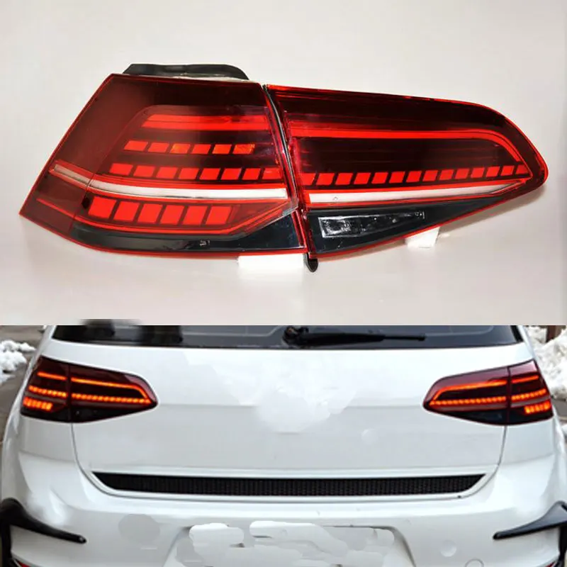 4 PCS Tail Lights Flow for VW Golf 7 MK7 Golf7 Golf 7.5 MK 7.5 2013