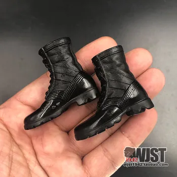 

DML Veyron 1/6 U.S. Trend Hollow Black Combat Boots Shoes