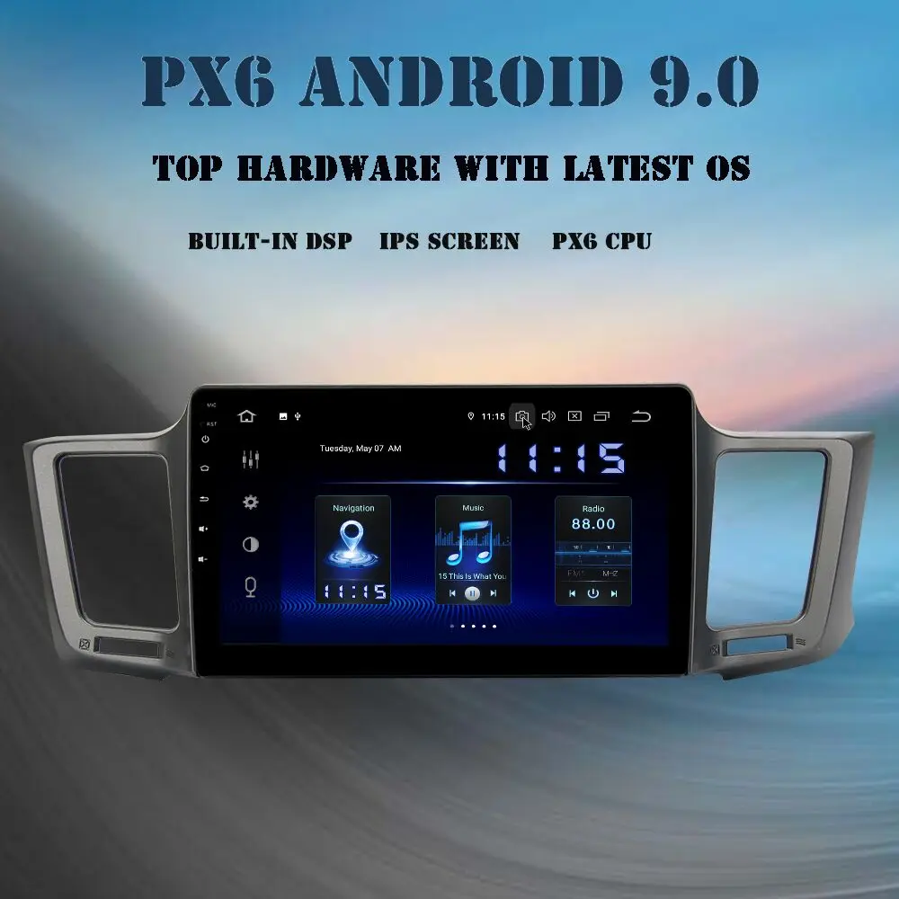 10.2″ ips Android 9.0 Car multimedia player For Toyota RAV4 2013-2017 Rav 4 Head Unit built-in GPS DSP HDMI autoradio 4Gb+64GB