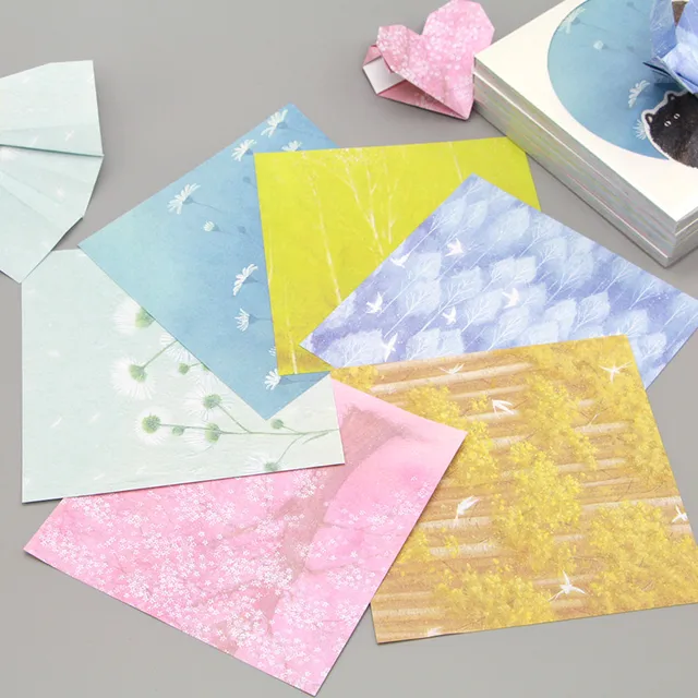 80 Pcs 14 4 Cm Gi Warna Dandelion Pencetakan Kertas Dilipat 80 Pcs 14 4 Cm Gi Warna Dandelion Pencetakan Kertas Dilipat Fl Paper Anak Tangan Bahan Diy