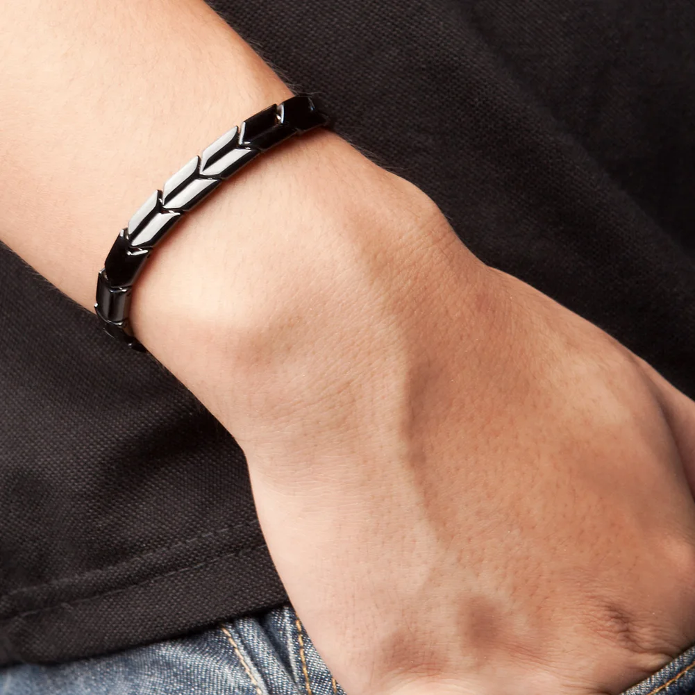 Цена Сила ионики черный титан германий Здоровье Мода браслет баланс тела PT007