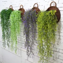 85CM Künstliche Hängen Blume Pflanze Gefälschte Reben Willow Rattan Blumen Künstliche Hängen Anlage Für Home Garten Wand Dekoration