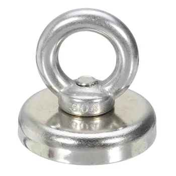 

1pc Powerful Recovery Magnet Hook Strong Salvage Detector Magnets 48*46mm for Sea Fishing Diving Treasure Hunting Mayitr