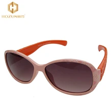 HOZUN Eco-Friendly Oval Anti-UV Children Sunglasses With Red Frame Brown Lens 2-6 year-old Kids Sunglasses Eye-wear KS61002 Z50