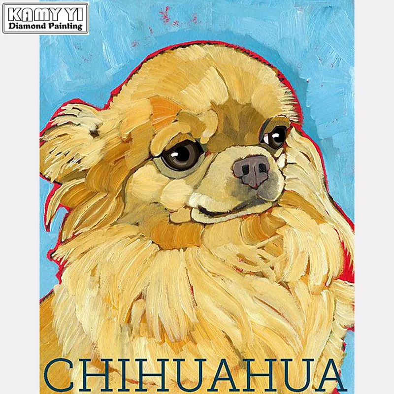

Diamond embroidery dog chihuahua 5d diy diamond painting Cross Stitch full drill Rhinestone mosaic decoration