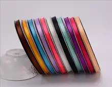 100 metros 6mm comprimento do laço fitas de alta qualidade barato decorativo cetim largura da fita para diy costurar artesanato festa casamento decoração