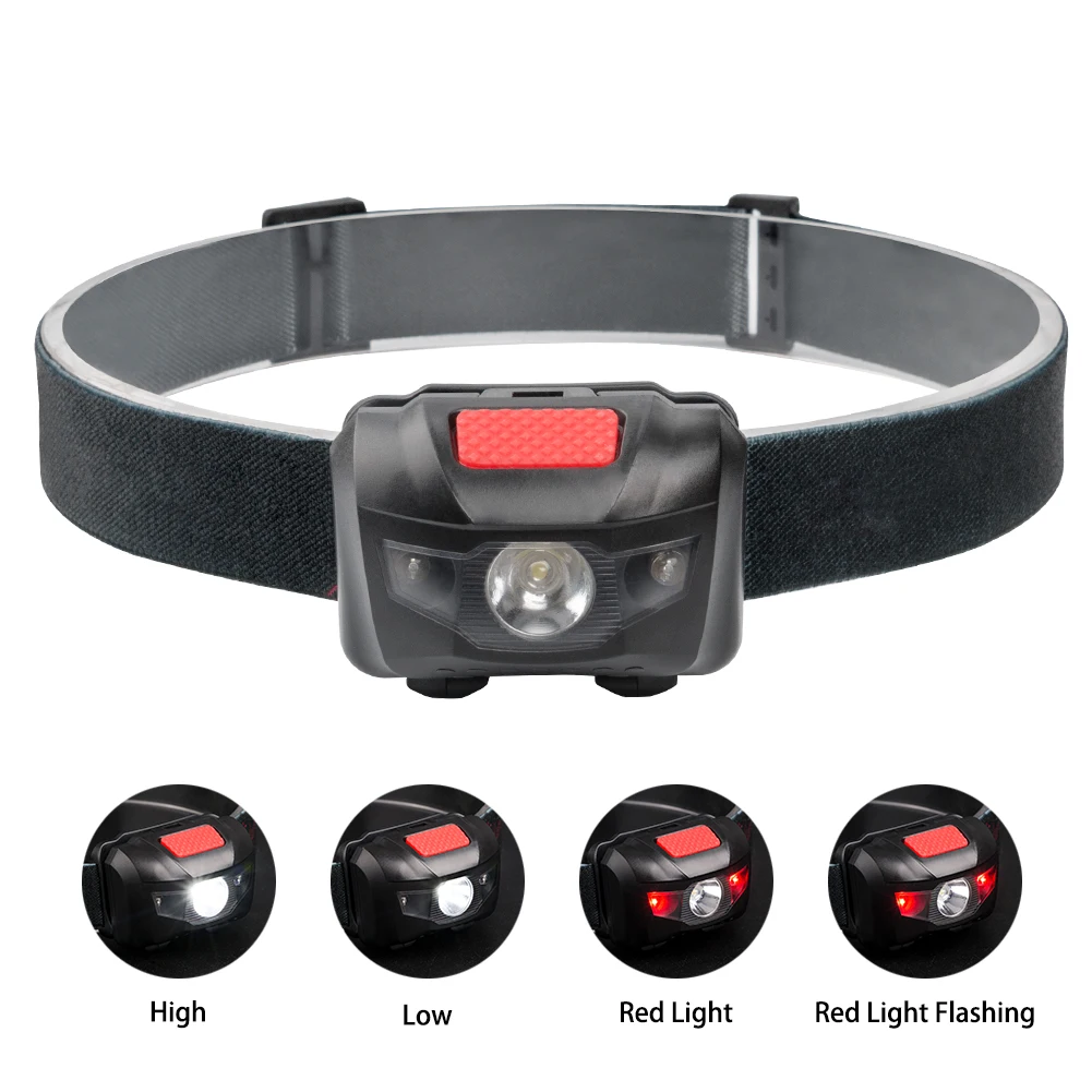 Фонарь налобный светодиодный 4 режима водонепроницаемый|headlight flashlight|led headlight
