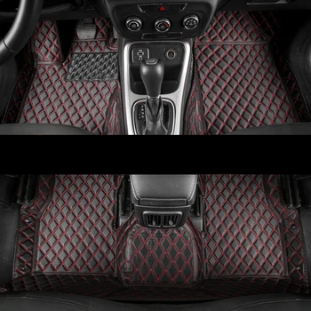 

Car styling Flash mat leather car floor mats foot Pads automobile carpet cover Trunk mat Auto accessories For Jeep Compass
