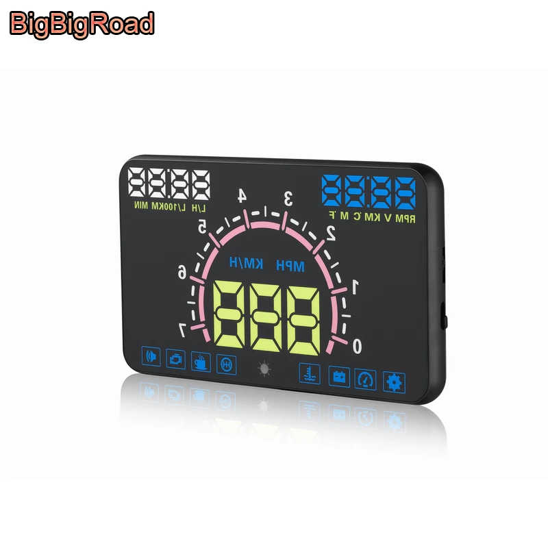 Bigbigroad Auto Obd2 Hud Head Up Display Windschutzscheibe Projektor Fur Ford Mondeo Mk3 Mk4 Focus 2 Fiesta Transit Gebiet Explorer Head Up Display Aliexpress