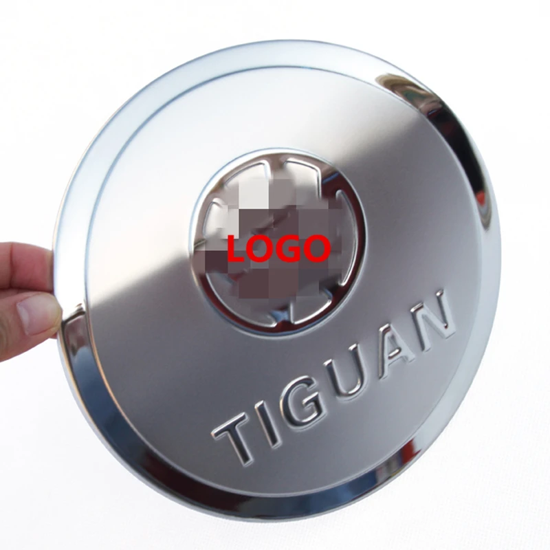 Stainless steel fuel cap for VW TIGUAN 2010 11 12 13 14 15 17 car styling fuel tank cover trim