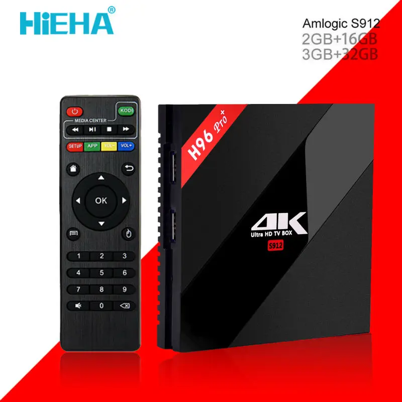Hieha H96 Pro Plus Android 7 1 Tv Box 3G 32G Amlogic S912 Octa Core Android