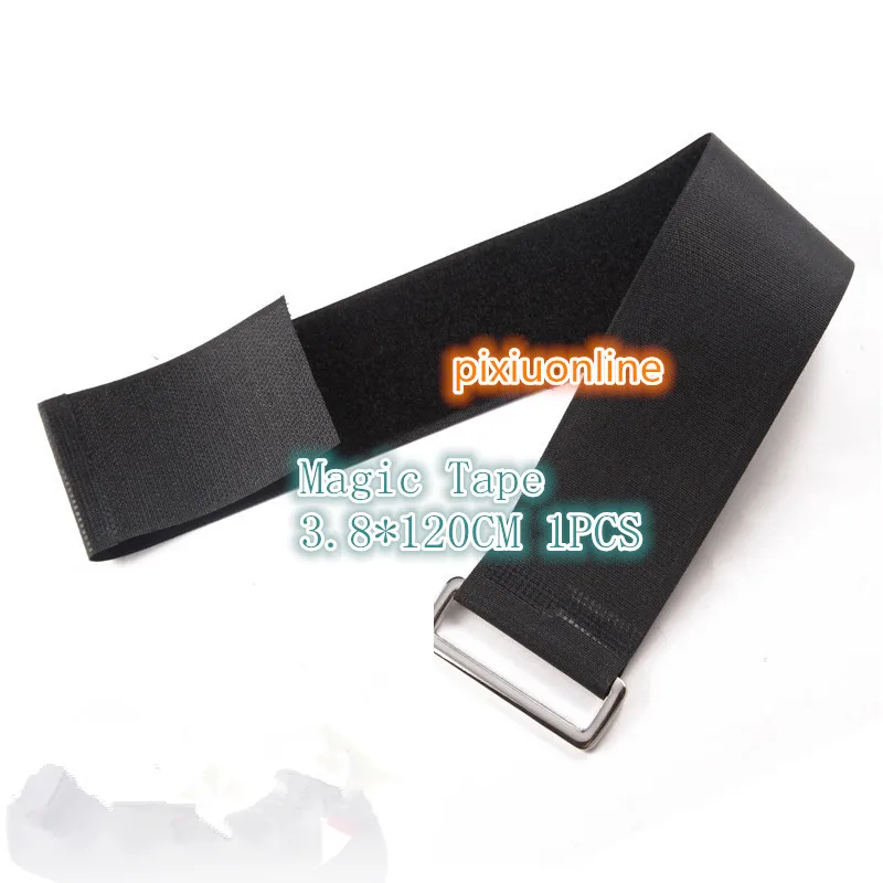 1PCS YT1122B Hasp 매직 테이프 스트랩 블랙 케이블 타이 와이드 3.8 cm 길이 120 cm 무료 배송 손실시 판매