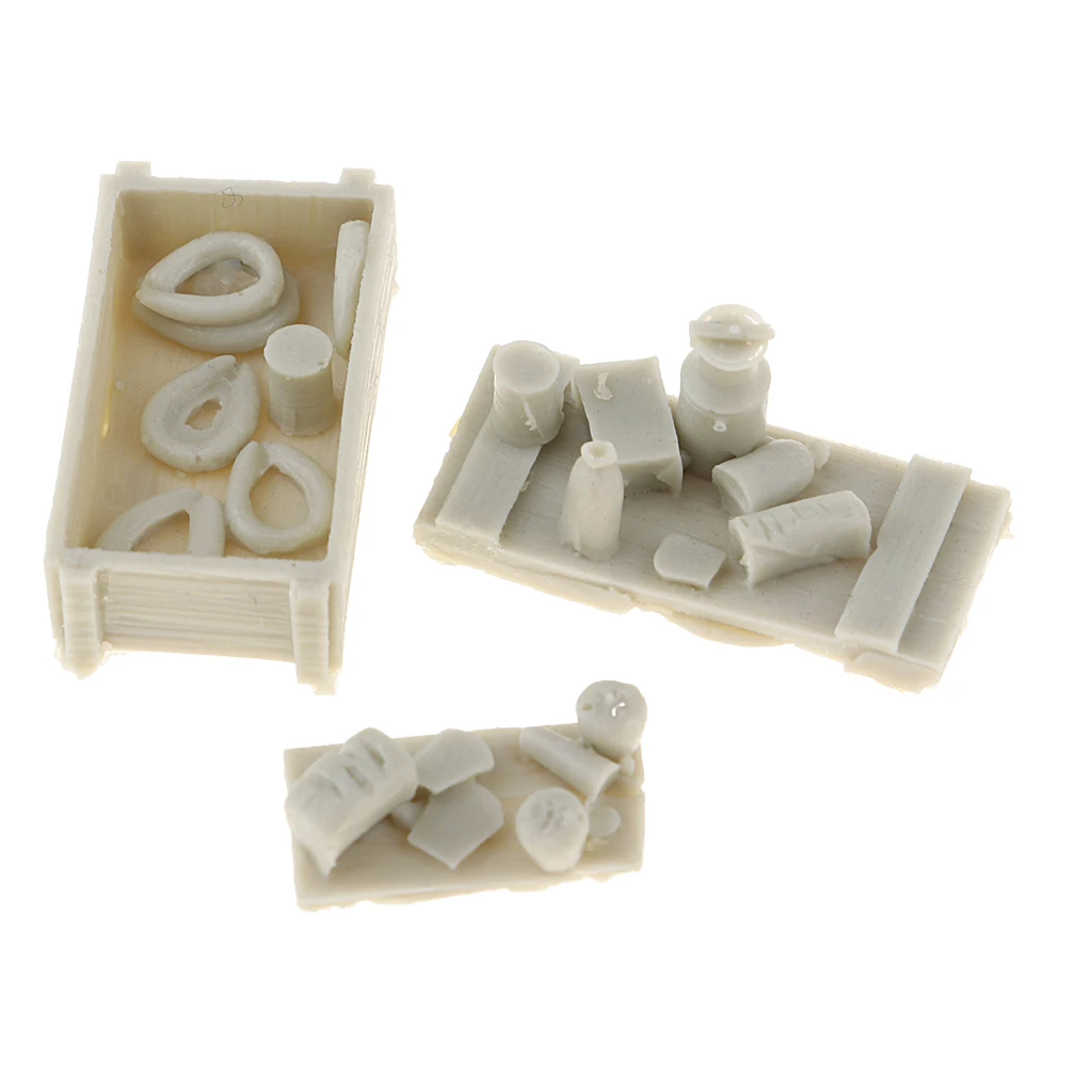 1:35 Scale Resin Food Sausage Bread Fruits Model DIY Soldier Scene Accessories Modern Military Equipment