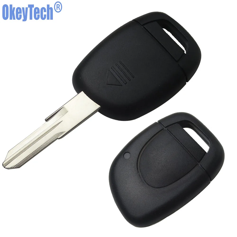 OkeyTech 1 Кнопка VAC102 лезвие дистанционного автомобильного ключа оболочка для Renault