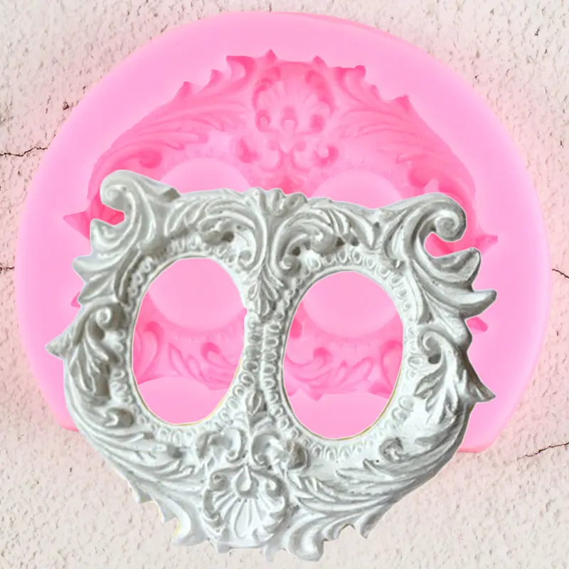 

Owl Silicone Mold 3D Frame Cake Border Fondant Molds DIY Wedding Cake Decorating Tools Candy Clay Chocolate Gumpaste Moulds