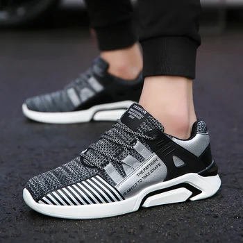 

Hot Light-weight Running Shoes White Men Sport Shoes SMART CHIP Mens Black Sneakers Brand Man Walking Sports Shoes