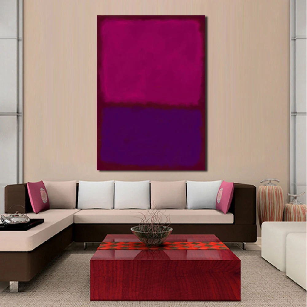 Jqhyart Mark Rothko Classical Oil Painting Wall Art Picture Home Canvas