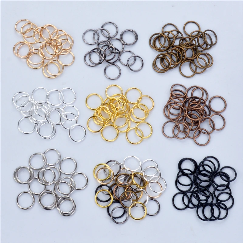 200pcs/lot 9Color Open Jump Ring 4 6 8 10 mm Silver Gold Rhodium Black Bronze Copper for DIY Jewelry Findings Connector цена 200pcs/lot 9Color Open Jump Ring 4 6 8 10 mm Silver Gold Rhodium Black Bronze Copper for DIY Jewelry Findings Connector цены онлайн
