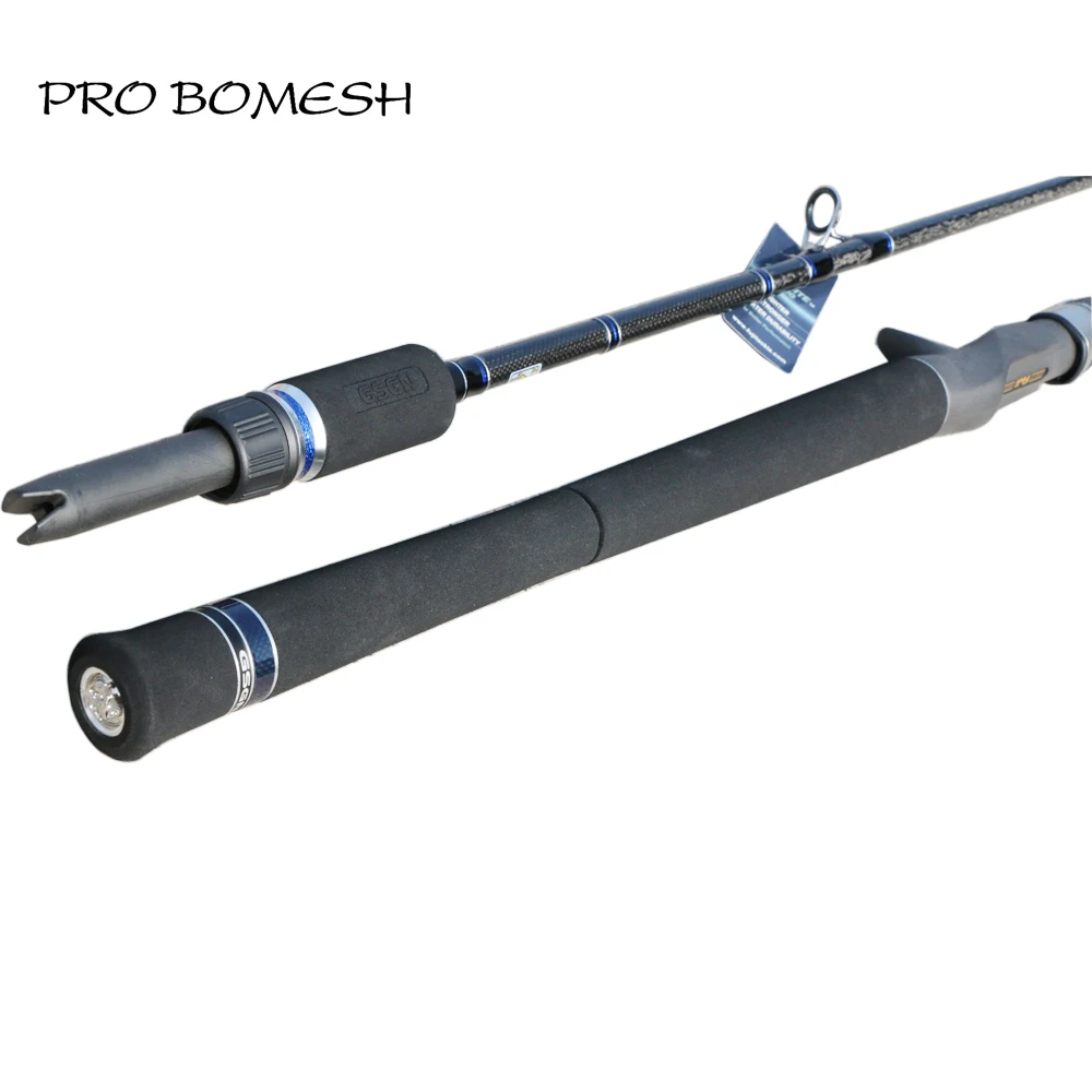 Pro Bomesh 1 комплект, 1,82 м, 1,94 м, полностью Fuji компоненты, 2 секции, Swirl Sanded+ K Carbon 50-80#, лодочная удочка, удочка