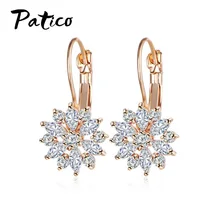 Высококачественные европейские серьги из стерлингового серебра 925 пробы с кубическим цирконием серьги-гвоздики свадебные женские серьги, ювелирные изделия Bijoux