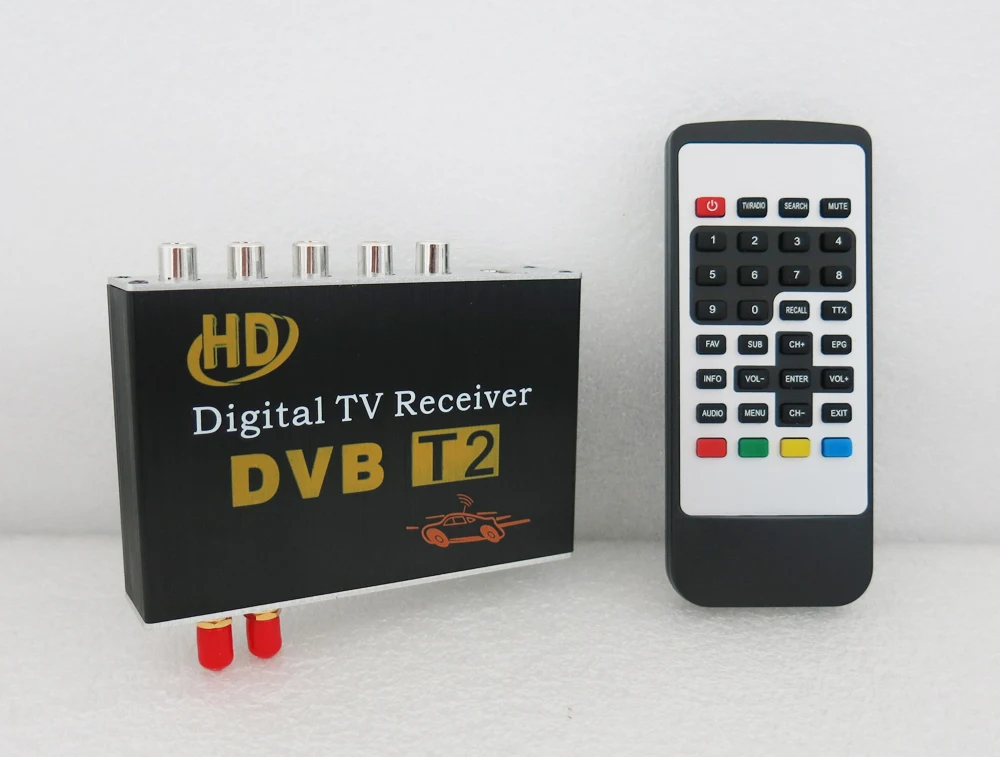 krando car digital TV box DVB-T2 with 2 antenna  (2)