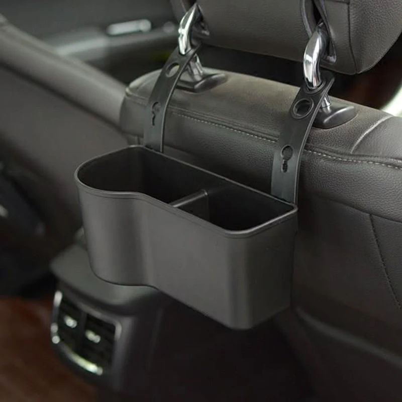 Autos Car SUV Headrest Seat Back Organizer Drink Cup Holder Storage Box