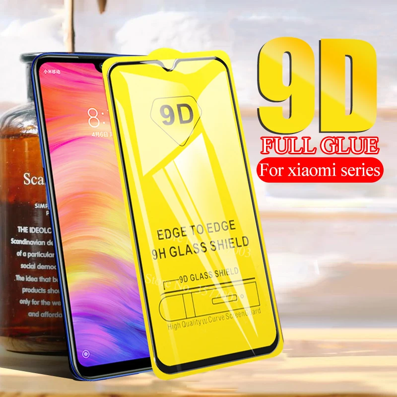 Защитное стекло закаленное 9D для Redmi k20 Note 7 6 Pro 6A xiaomi pocophone F1 mi 9t 9 8 a2 lite 6x|Защитные