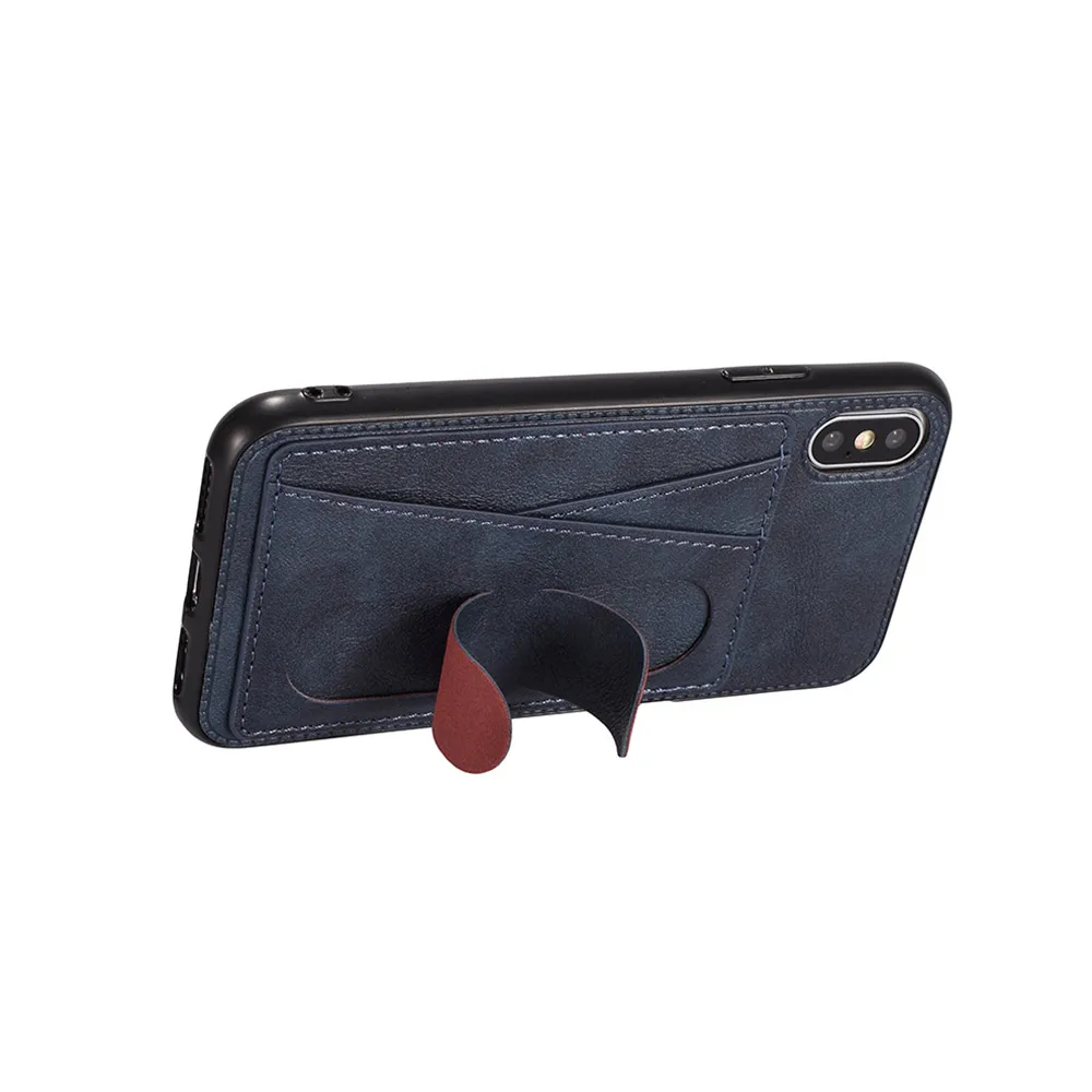 KISSCASE PU leather Case For iPhone X XR XS MAX 7 8 Plus Card Solt Retro Phone 6 6S Cover Funda |