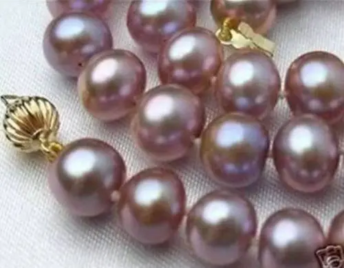 

Free Shipping >>>>AAA 10-11mm natural south seas pink pearl necklace 18inch