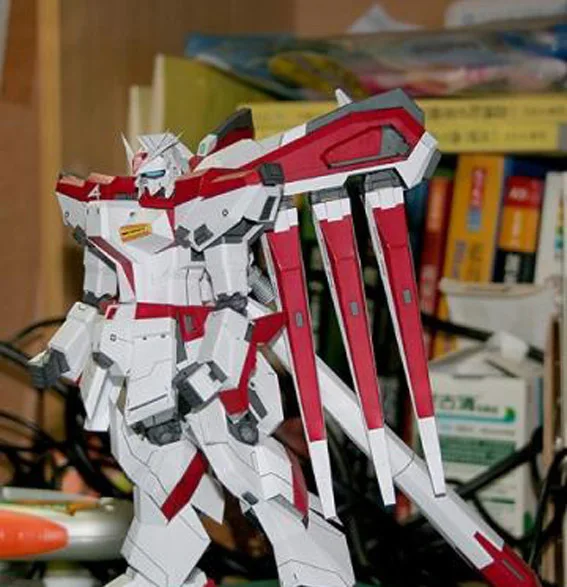 

paper model robots RX-93-2 HI-v manatees gundam 3D paper model DIY puzzles toy