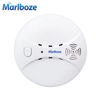 

Marlboze Wireless 433mhz Smog Detector Photoelectric Smoke Fire Sensor for Wireless Home Security WIFI GSM Alarm System