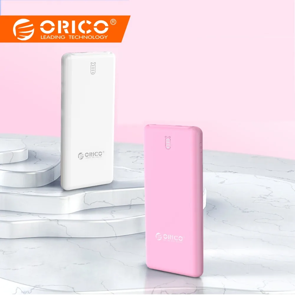 

ORICO 20000mah Power Bank Portable Charging Powerbank External Battery Pack for Mobile Phone 12W Dual Output Phone Accessories