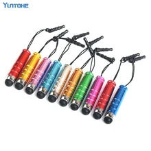 Емкостный стилус с сенсорным экраном для IPhone, samsung, huawei, планшетов, Универсальный мини-Стилус с пылевым штекером