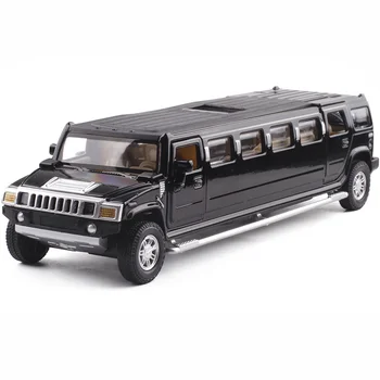 

1:32 Hummer Extended Version of The Alloy Car Model Sound and Light Back Can Open Children's Toys