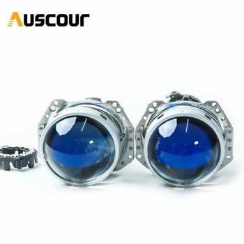 

3.0 inch d2s HELLA 5 bixenon hid projector lens with blue coating car headlight lamp metal holder fit for D1S D2S D3S D4S